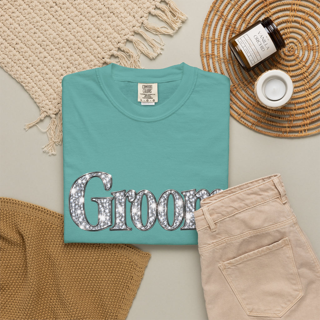 Groom Logo T-Shirt — Wedding Party Tee for Groom and Groomsmen