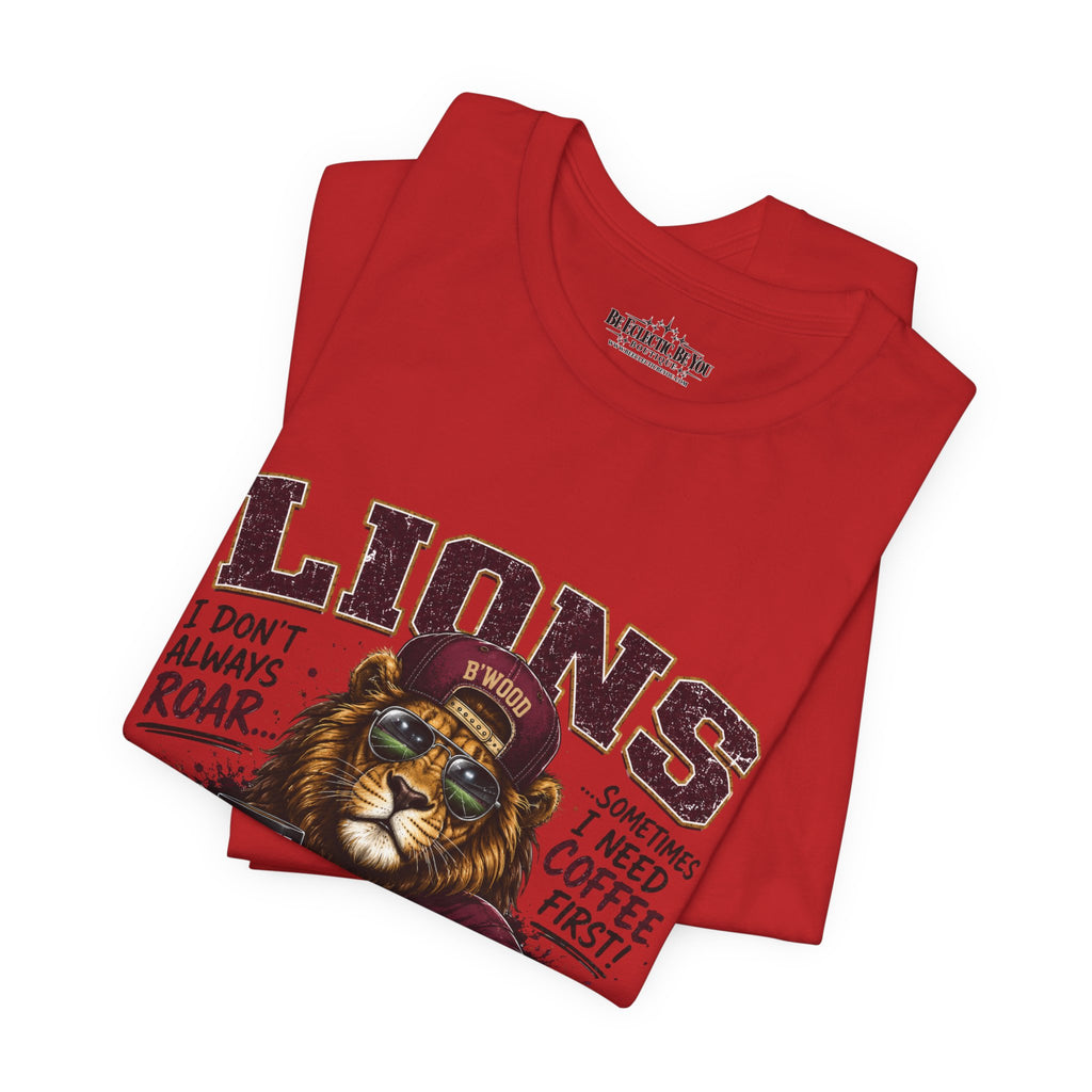 Lions Coffee First Eat Sleep Repeat Graphic T-Shirt