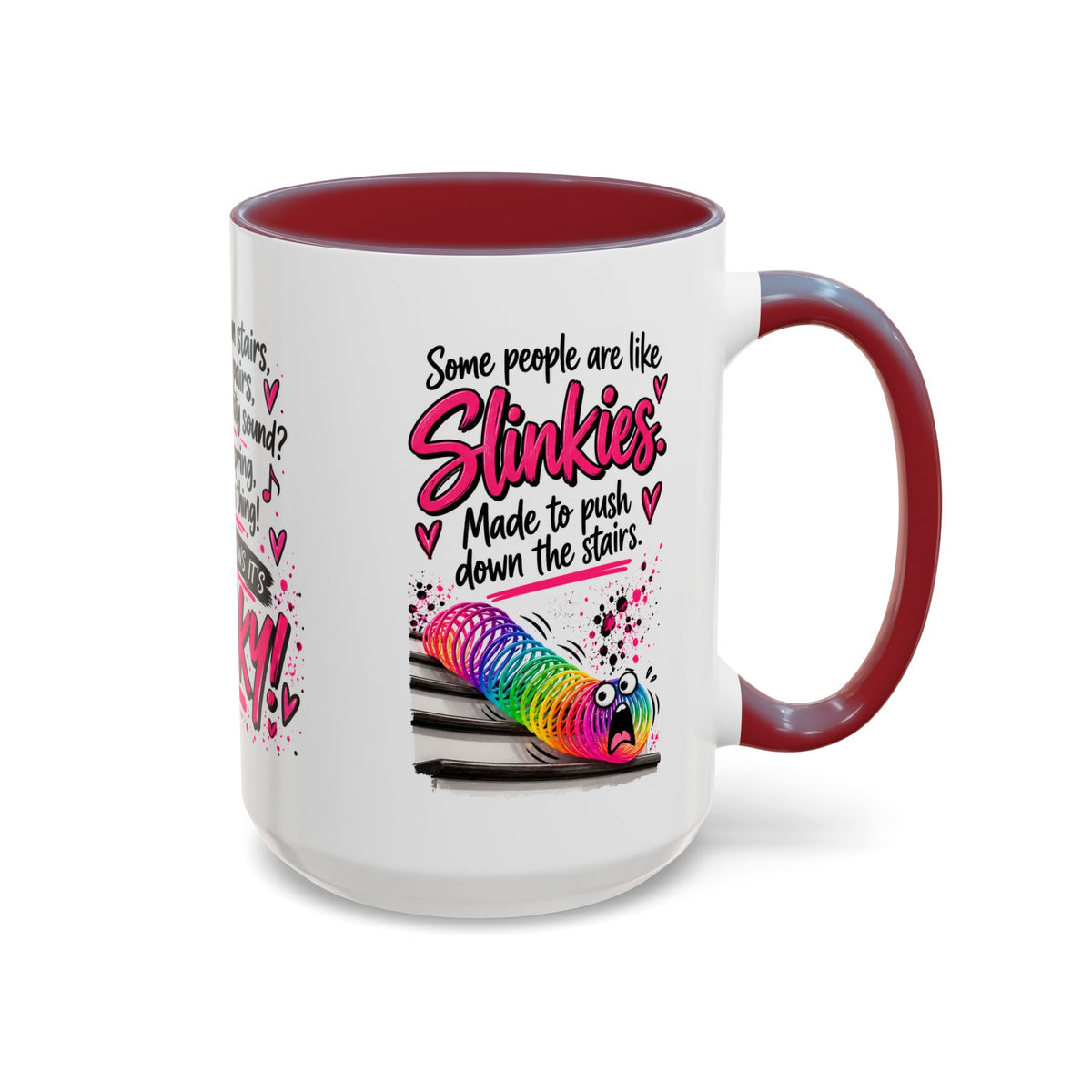 Slinky Coffee Mug — Funny Retro Toy Quote Accent Mug (11/15 oz)