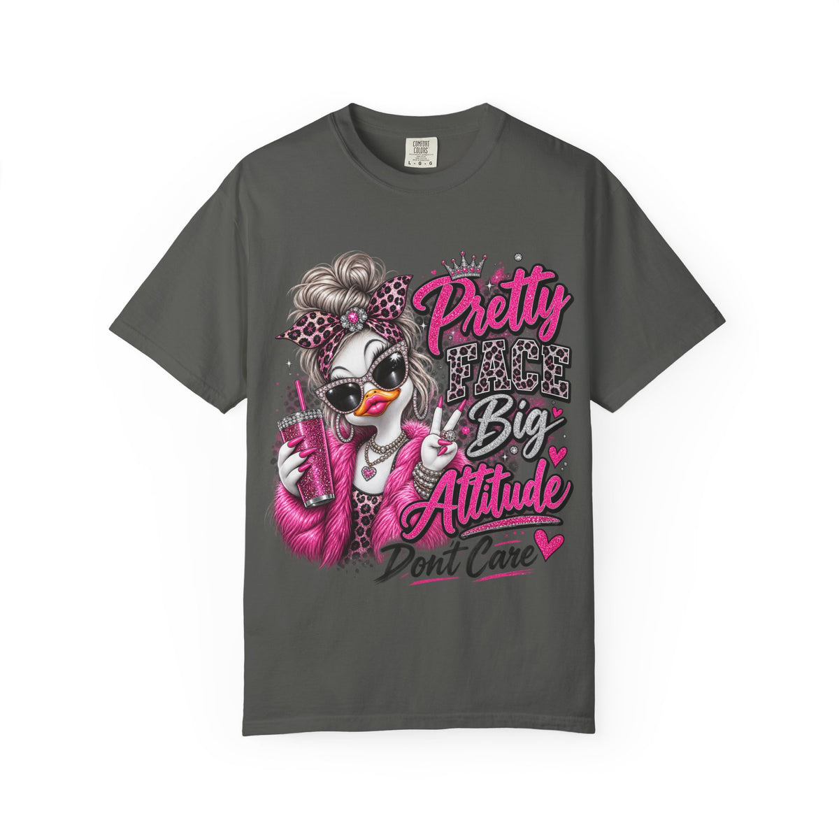 Pretty Big Attitude T‑Shirt — Cute Sassy Graphic Tee