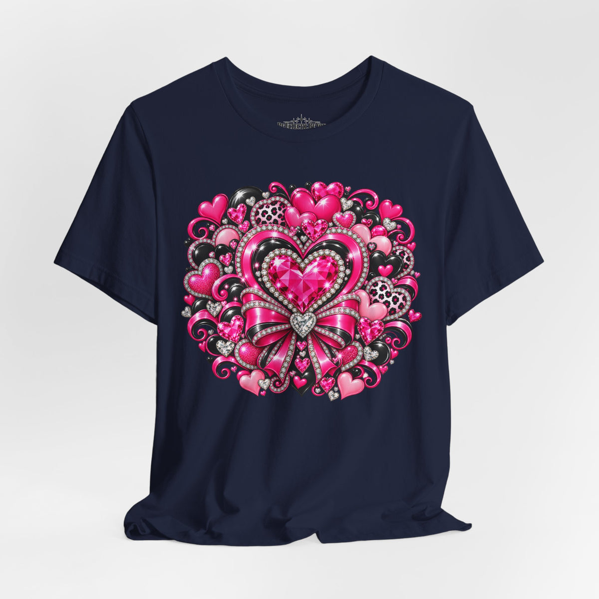 Pink Heart Valentine’s Day Graphic T-Shirt
