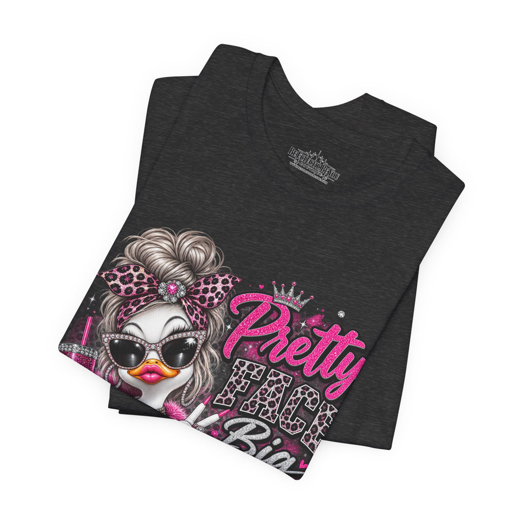 Pretty with a Big Attitude Don’t Care Graphic T-Shirt