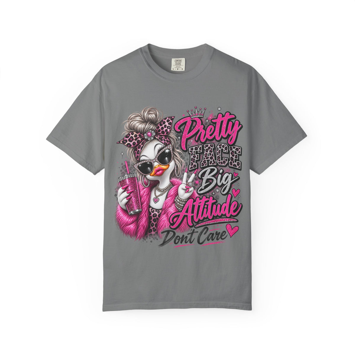Pretty Big Attitude T‑Shirt — Cute Sassy Graphic Tee