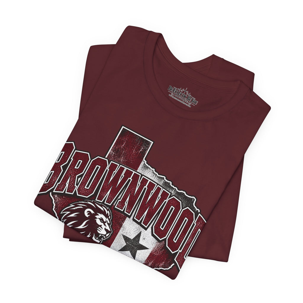 Brownwood Texas Lion Star Graphic T-Shirt