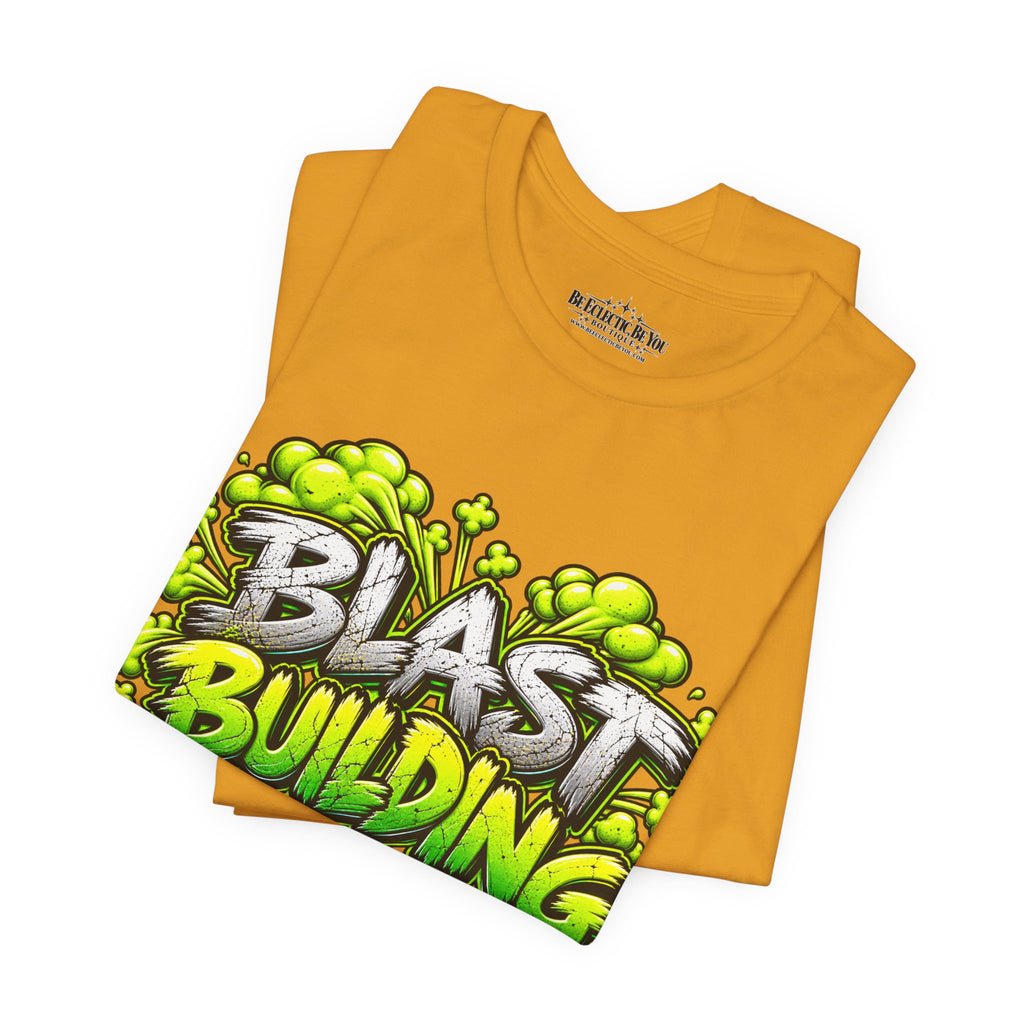 Blast Building Warning Blast Zone Graphic T-Shirt