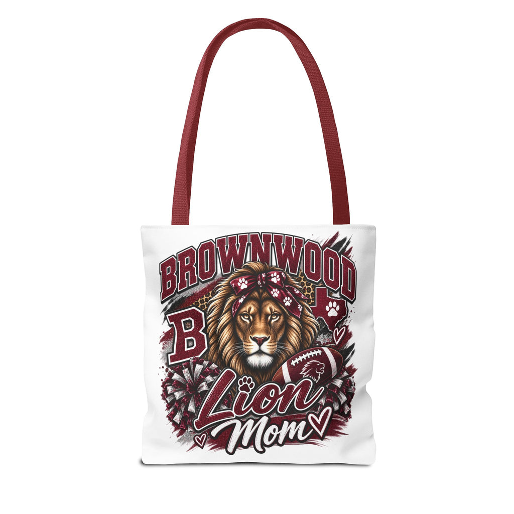 Lion Mom Tote Bag — Brownwood School Spirit Lion Mom Tote