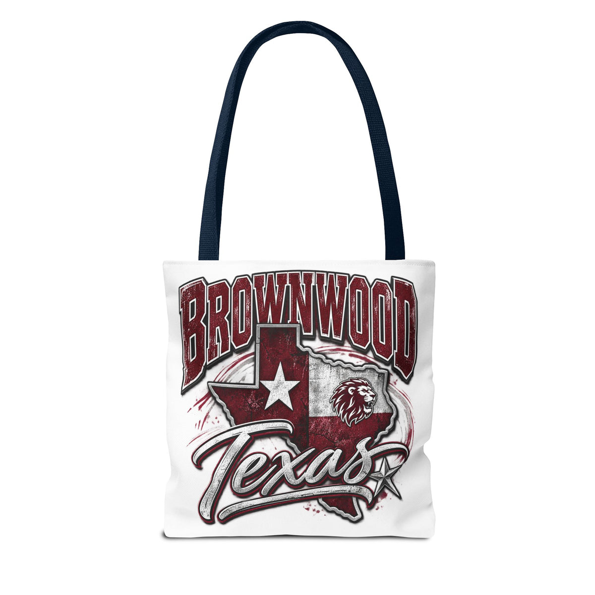 Brownwood Texas Tote Bag – Vintage State Pride AOP Canvas Tote