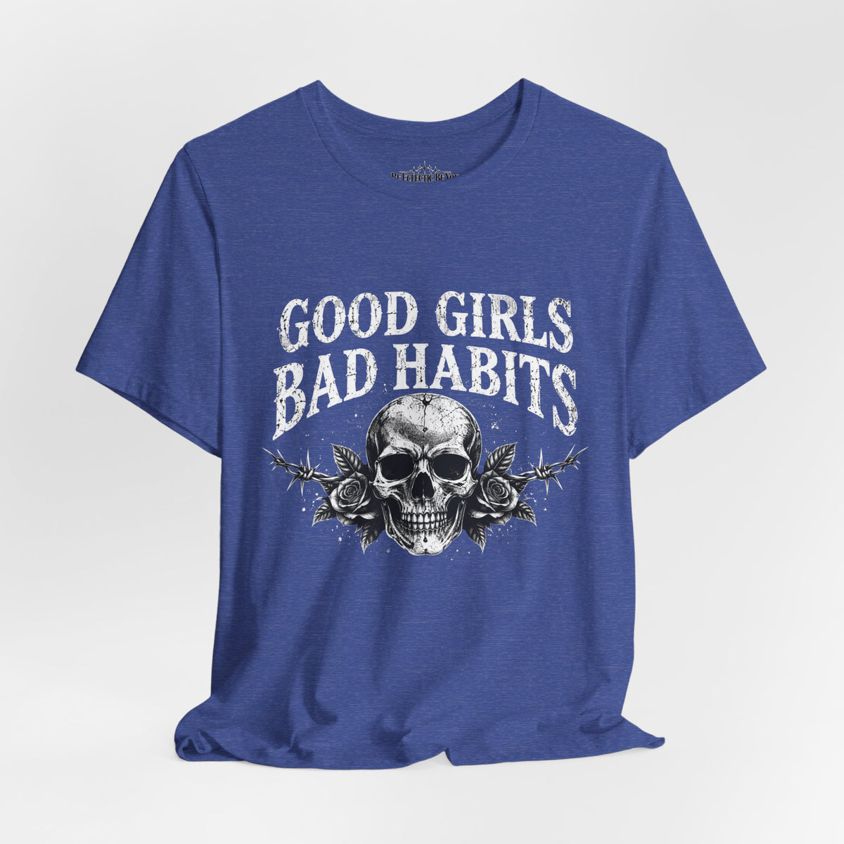 Good Girls Bad Habits Skull Graphic T-Shirt