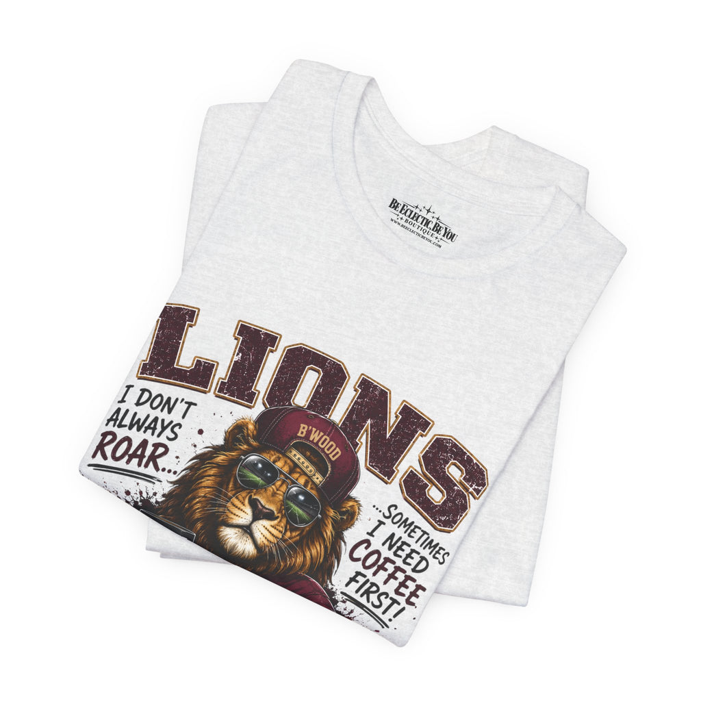Lions Coffee First Eat Sleep Repeat Graphic T-Shirt