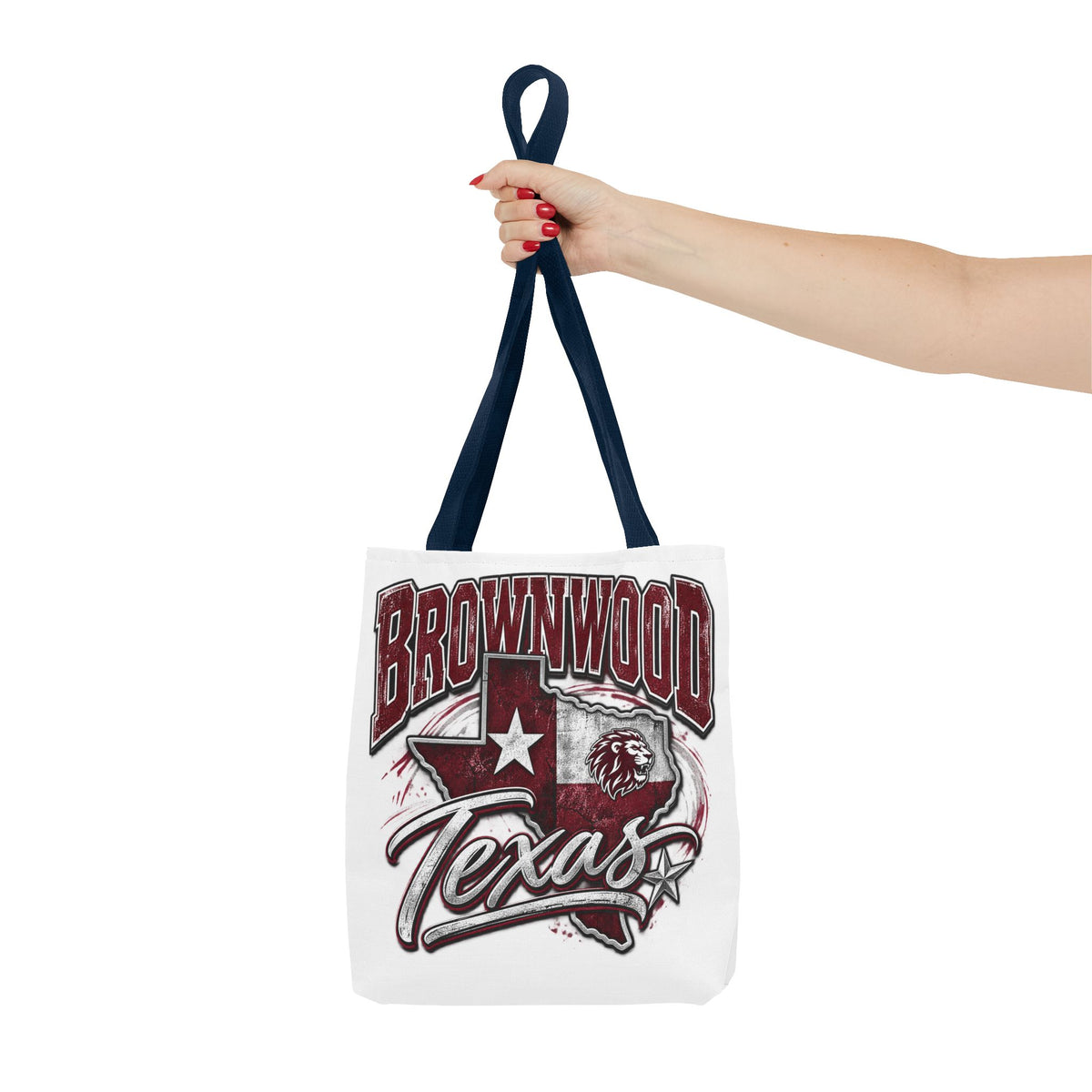 Brownwood Texas Tote Bag – Vintage State Pride AOP Canvas Tote