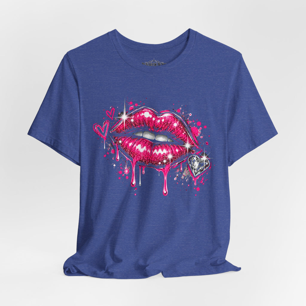 Kiss Lips Graphic Tee Sparkly