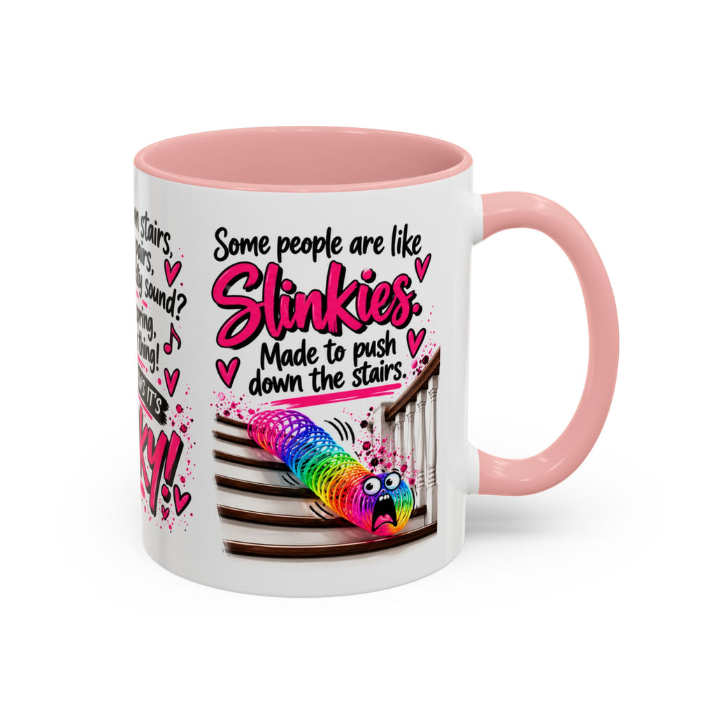Slinky Coffee Mug — Funny Rainbow Slinky Gift for Friends & Teachers