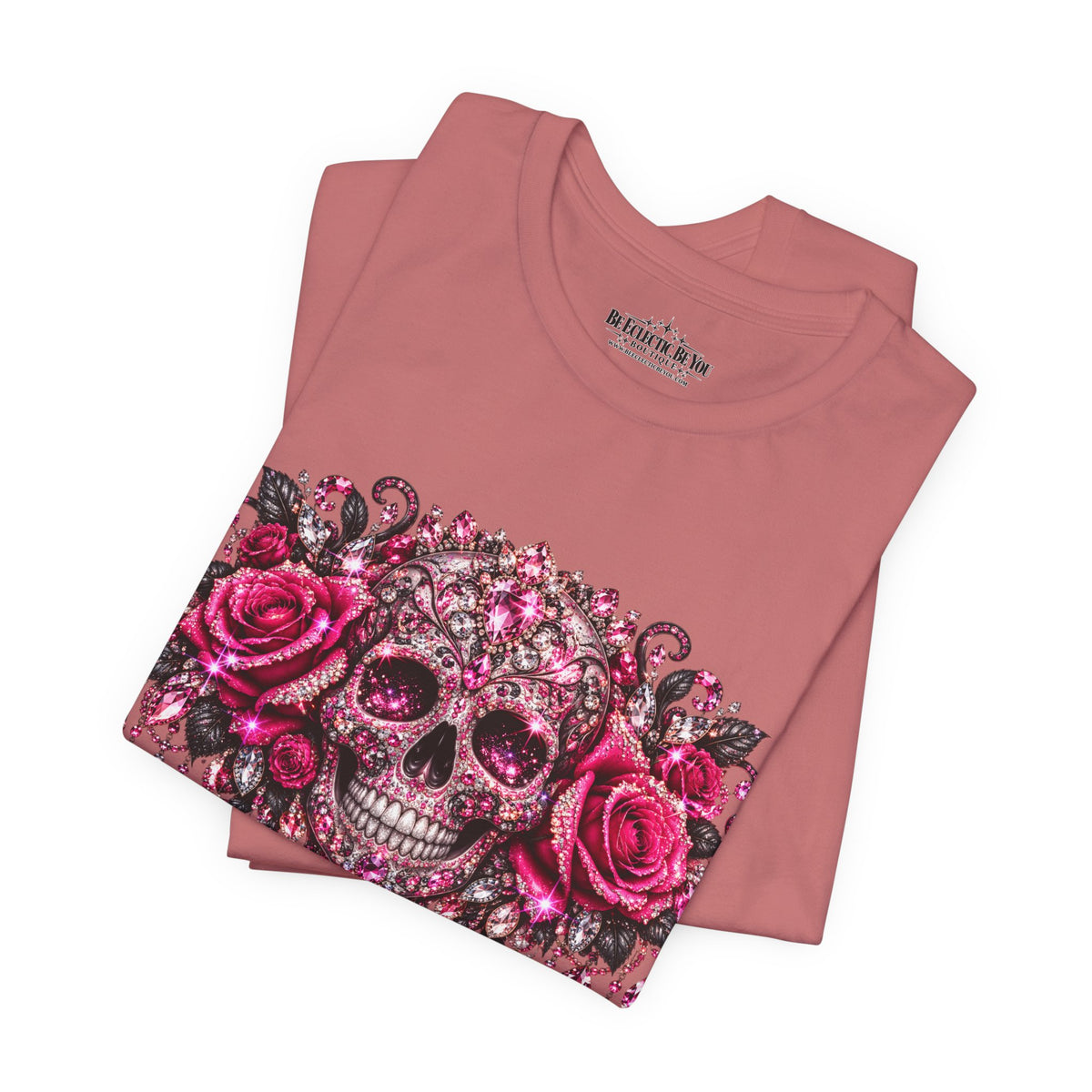 Sugar Skull Roses Gothic T-Shirt