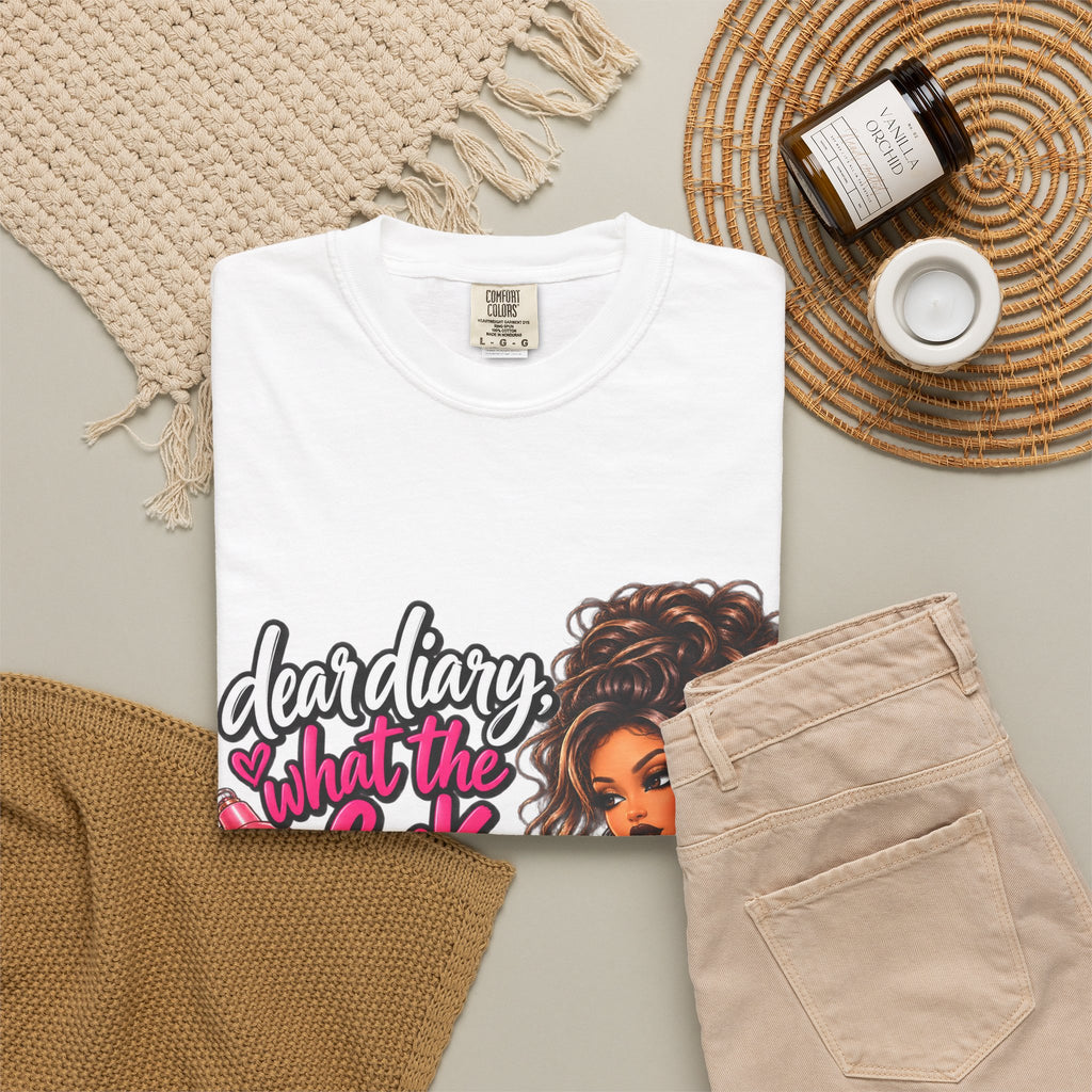 Diary Tee — “Dear Diary, What the F***” Graphic T-Shirt
