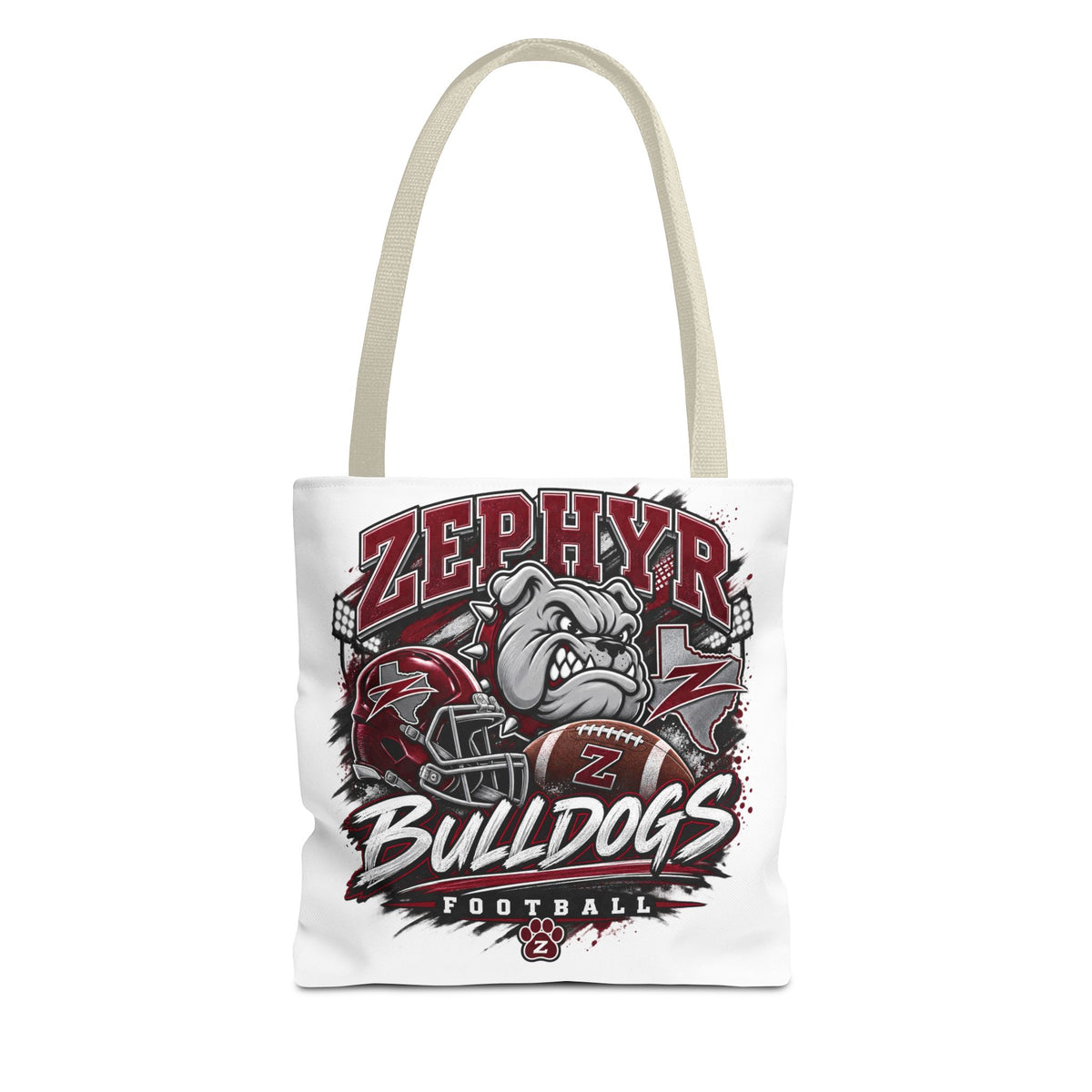Zephyr Bulldogs Football Tote