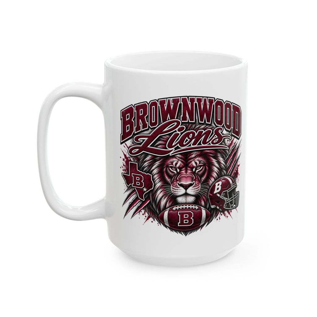 Brownwood Football Helmet Ceramic Mug (11oz, 15oz)