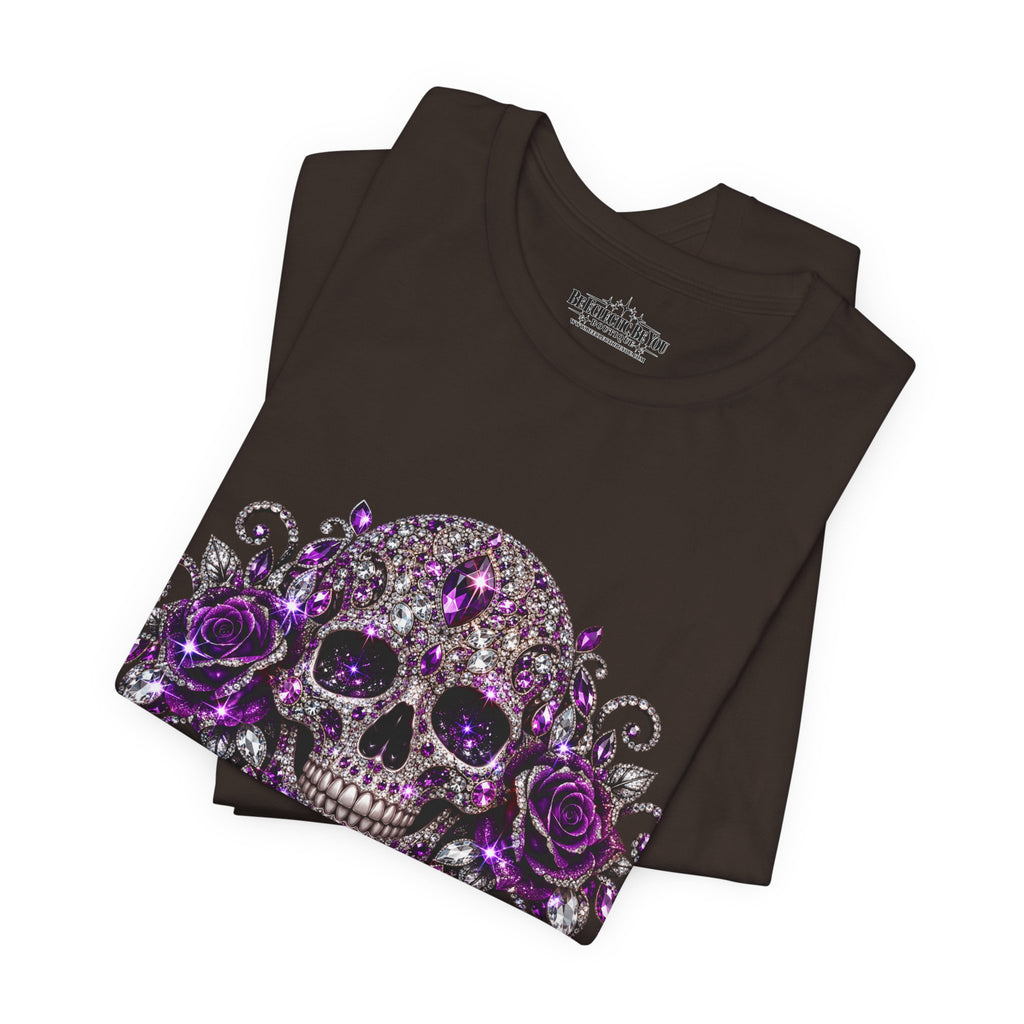 Gothic Purple Skull Tee