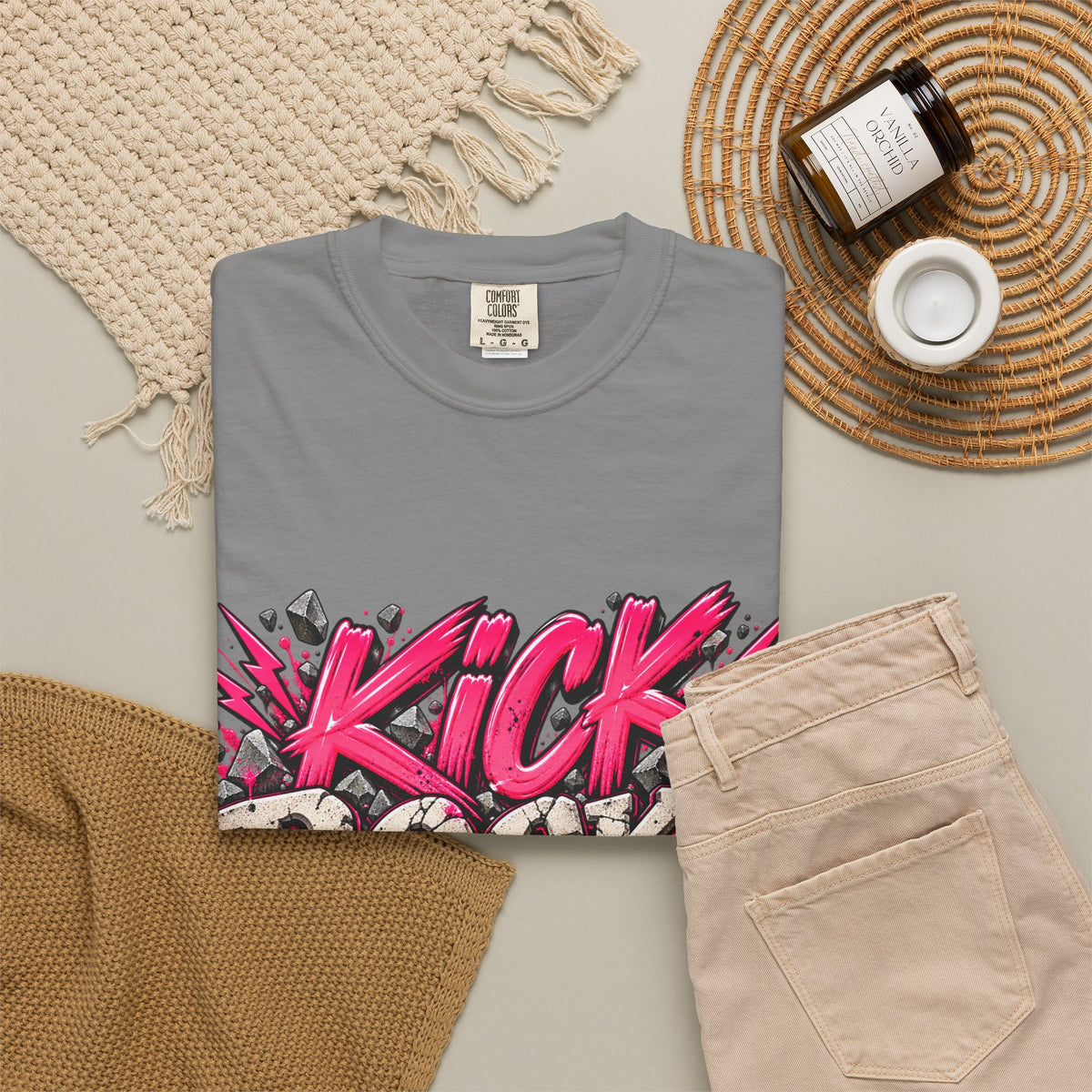 Kick Rocks Graphic T-Shirt — Bold Retro Streetwear Tee