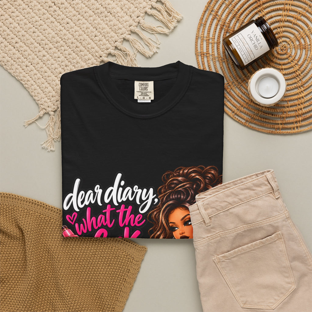 Diary Tee — “Dear Diary, What the F***” Graphic T-Shirt