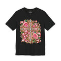 Ornate Floral Cross Rose Tee