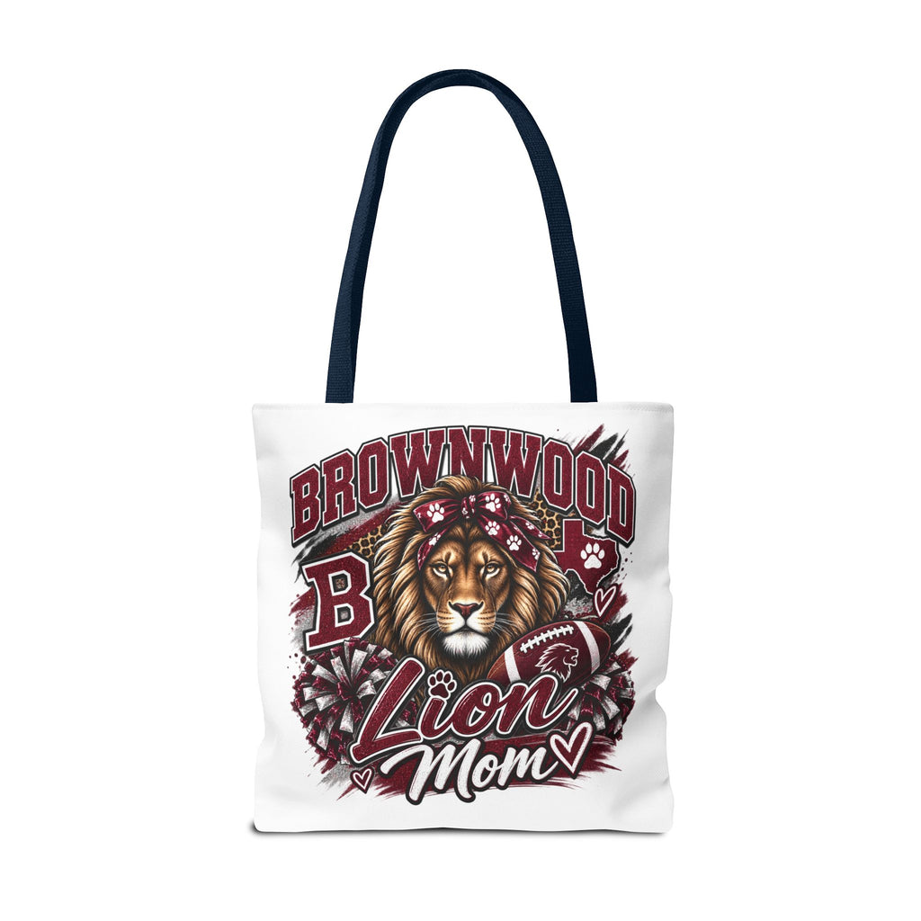 Lion Mom Tote Bag — Brownwood School Spirit Lion Mom Tote