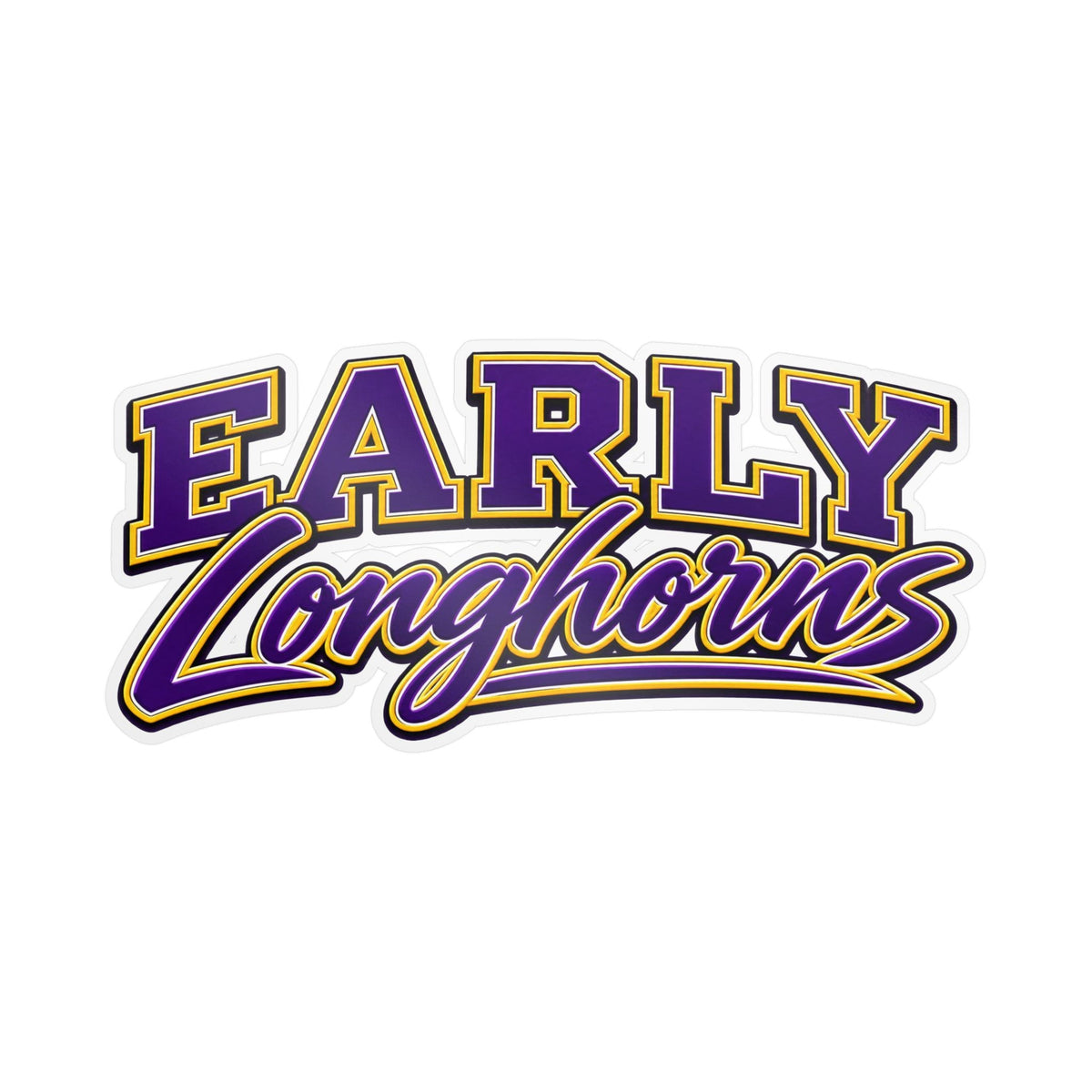 Early Longhorns School Spirit Sticker