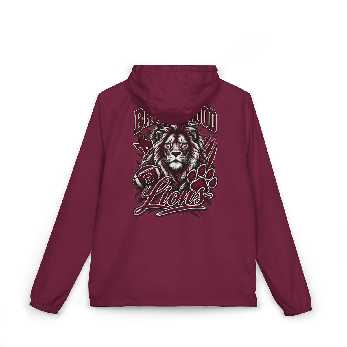 Brownwood Lions Unisex Full-Zip Windbreaker Jacket