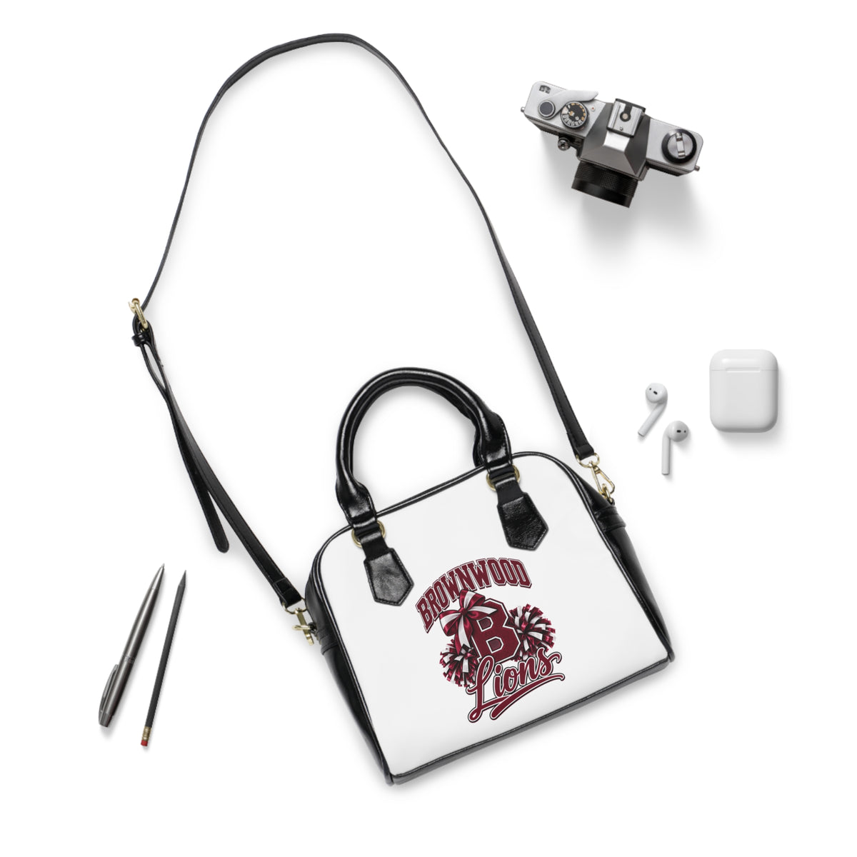 Brownwood Lions Shoulder Handbag — School Spirit Tote