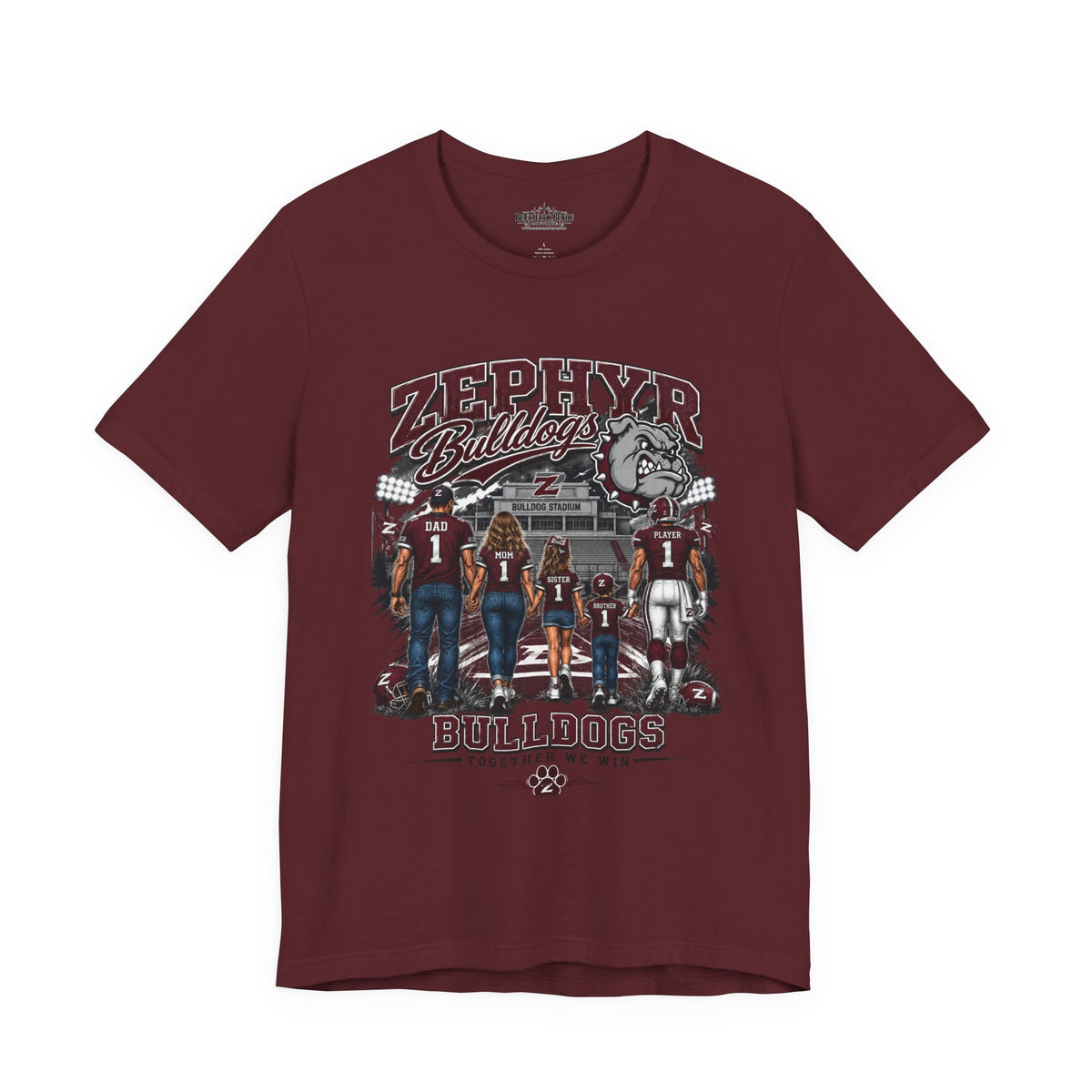 Zephyr Bulldogs Together We Rise Graphic T-Shirt