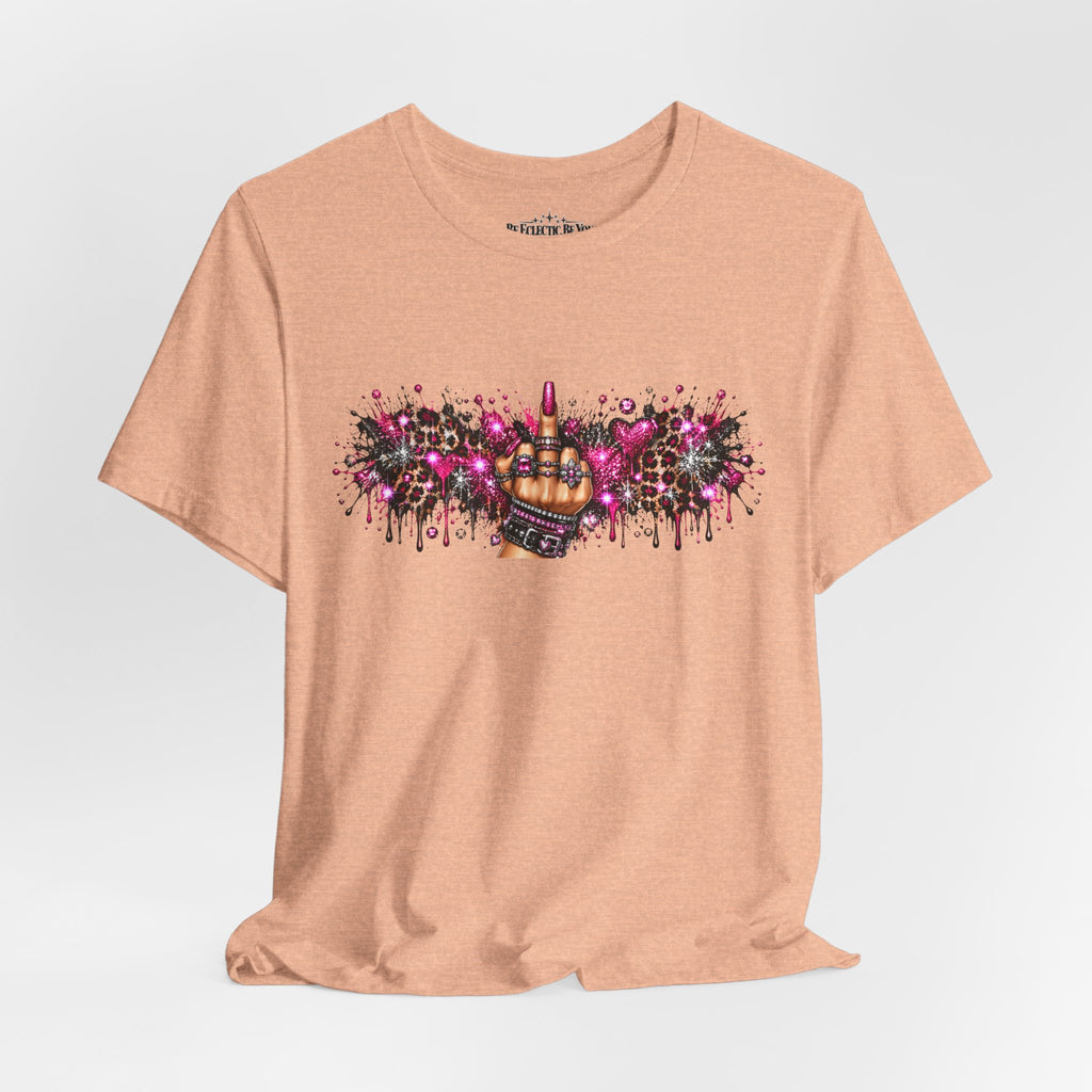 Colorful Rude Finger Graphic Tee