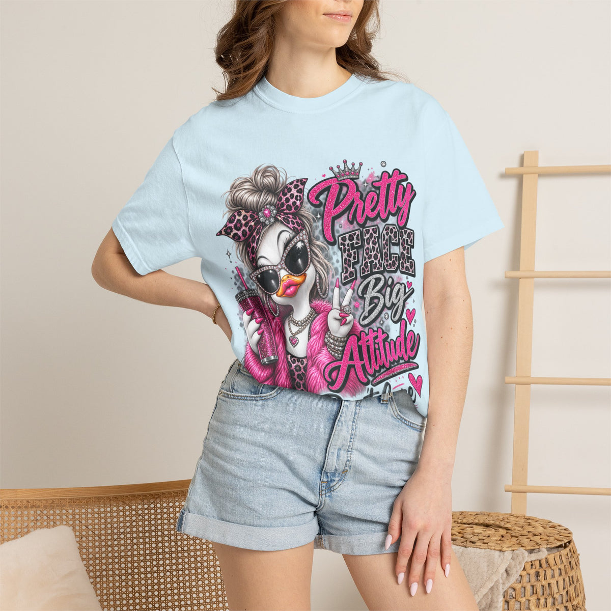 Pretty Big Attitude T‑Shirt — Cute Sassy Graphic Tee