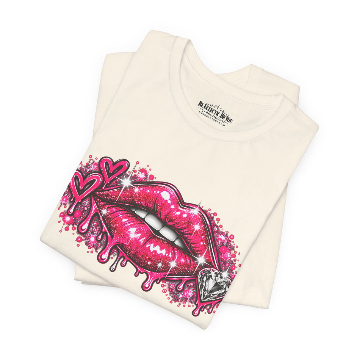 Sparkly Pink Lips Graphic Tee