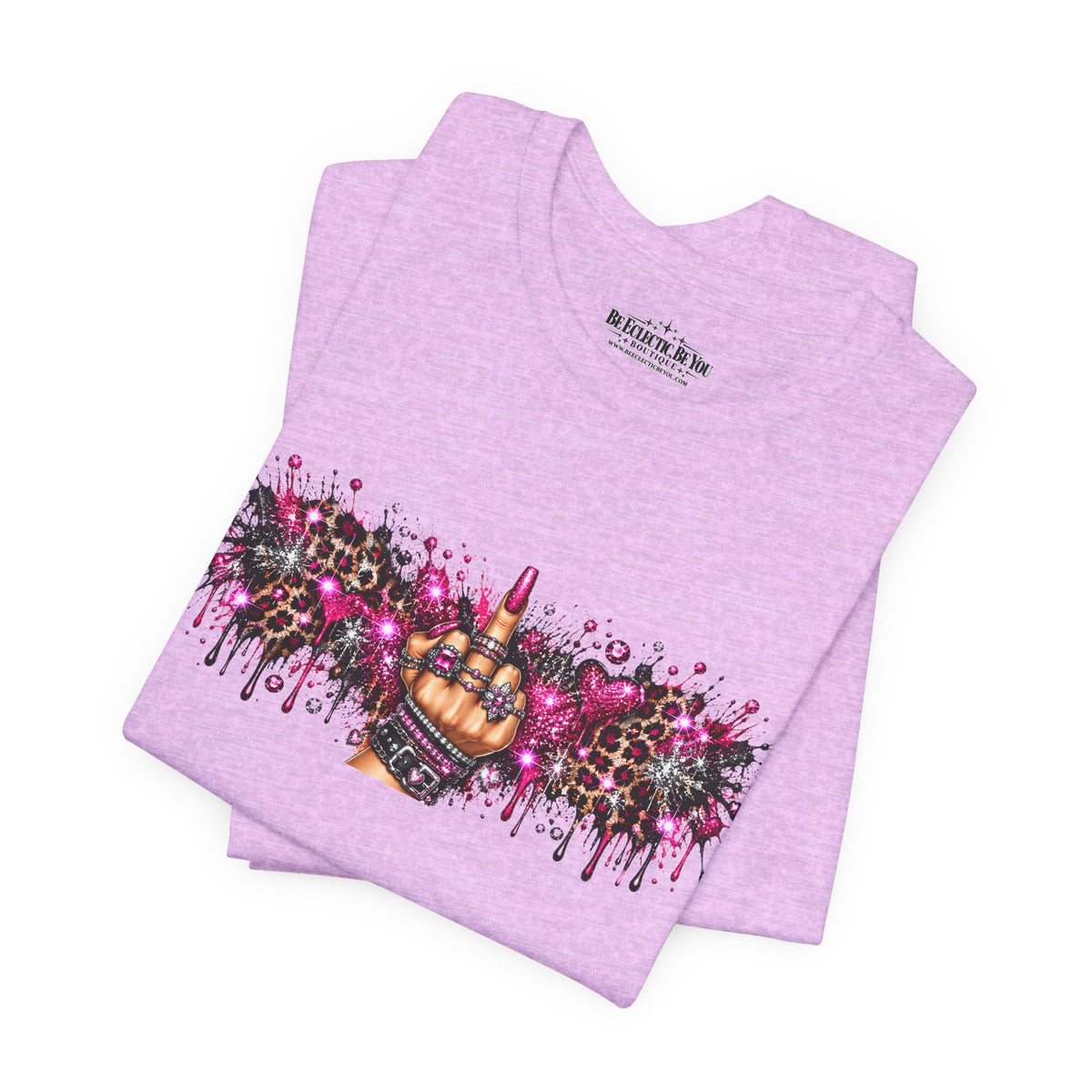 Colorful Rude Finger Graphic Tee
