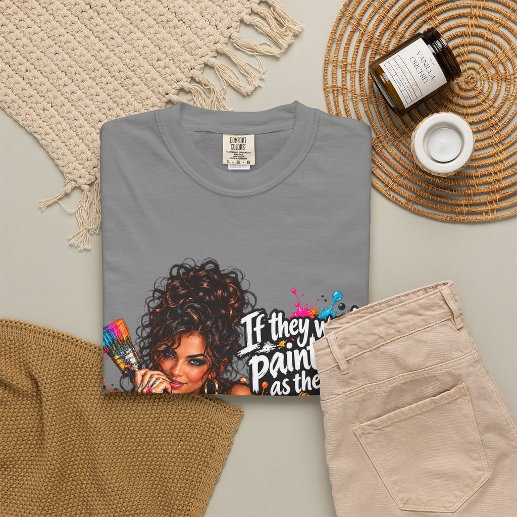 T-Shirt — "If They Want to Paint You as the Villain, Then Pose" Graphic Tee