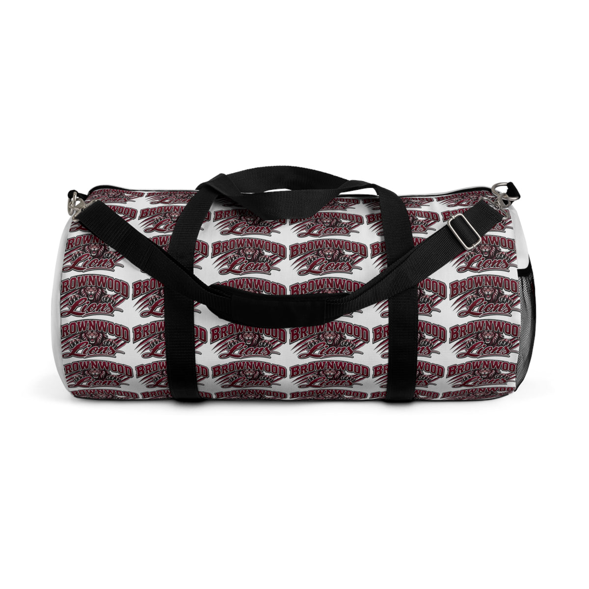 Maroon Script Logo Duffel Bag