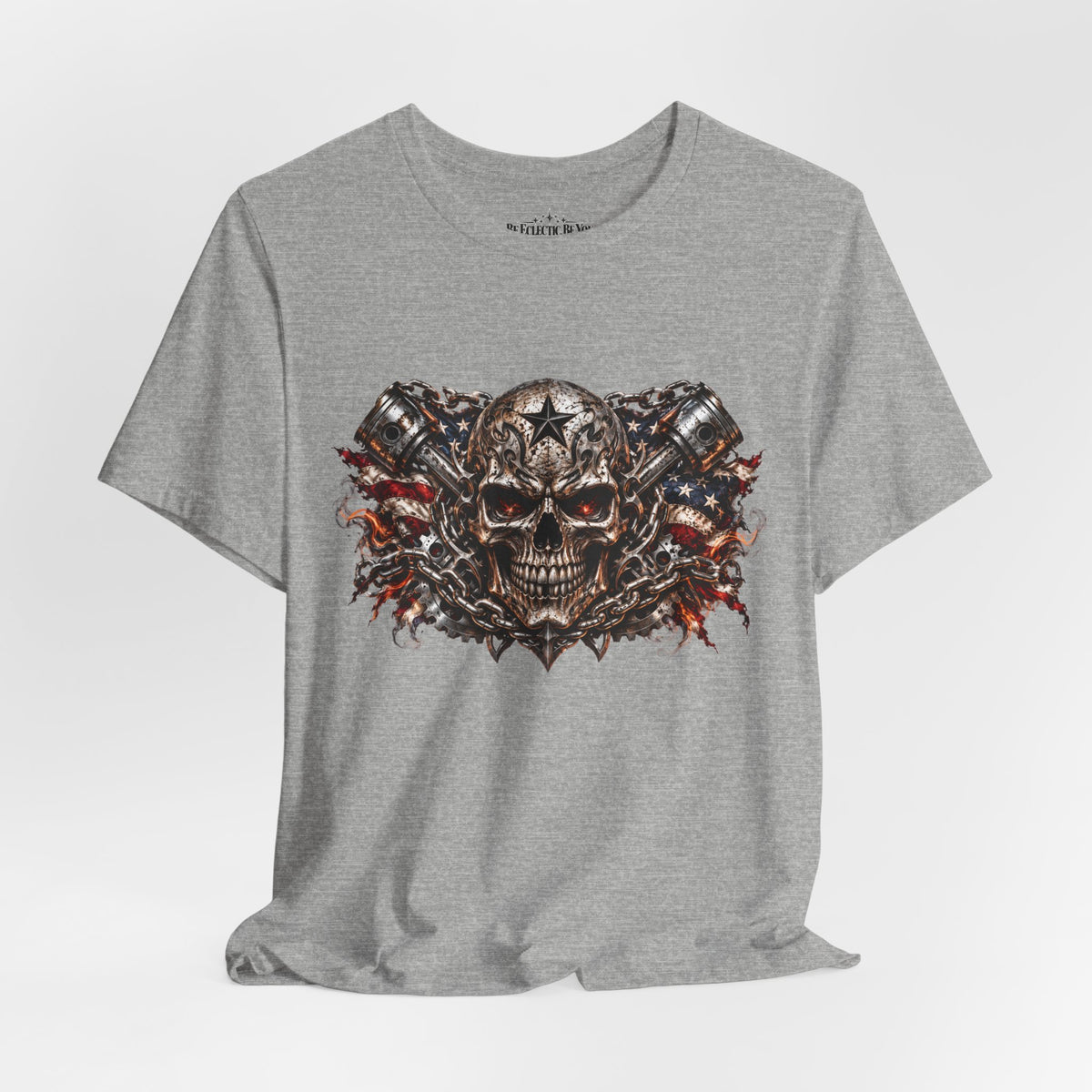Skull and Chains Gothic Metal T-Shirt