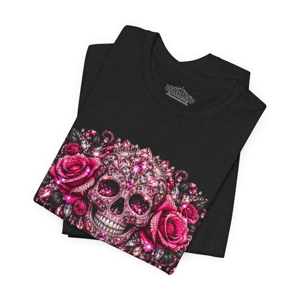 Sugar Skull Roses Gothic T-Shirt