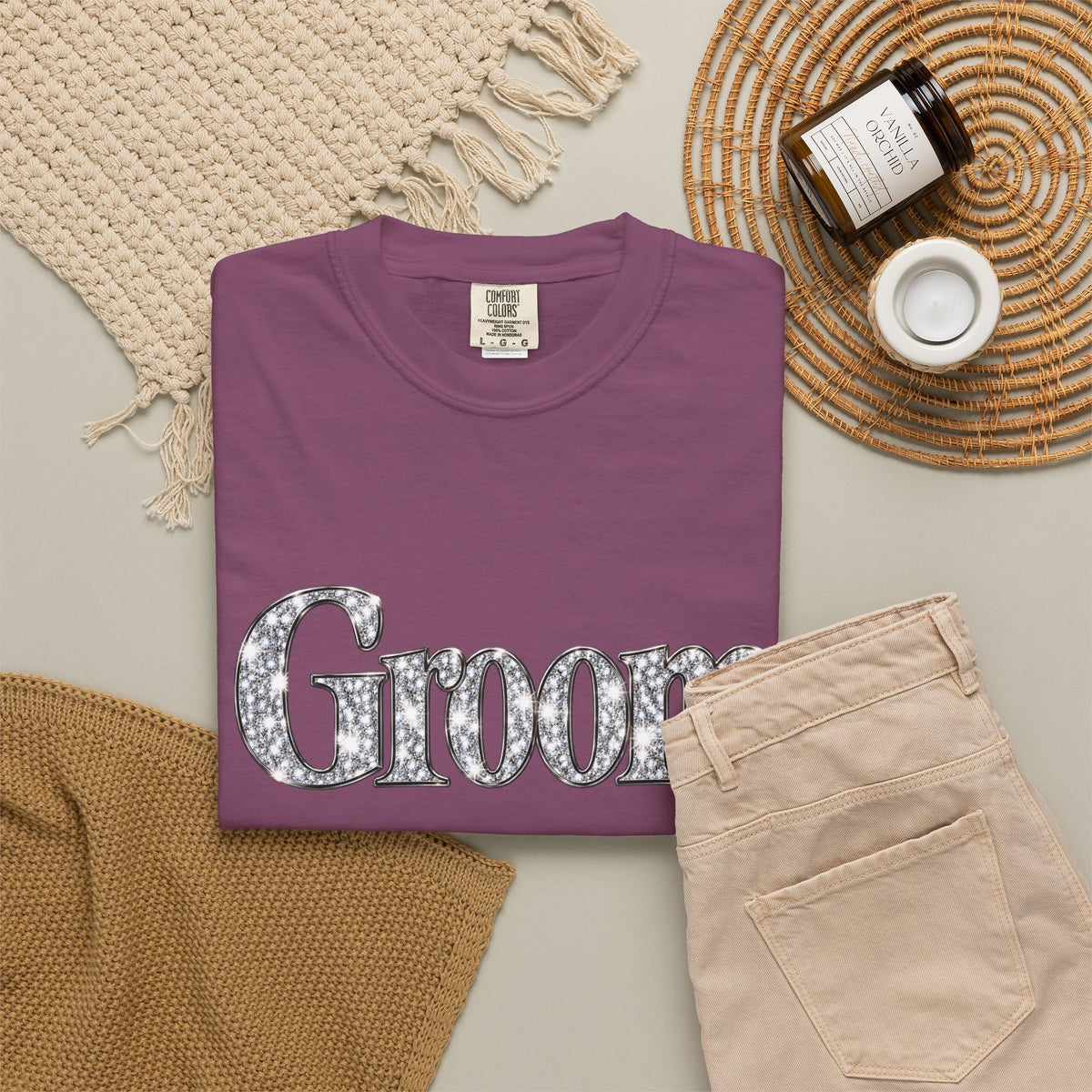 Groom Logo T-Shirt — Wedding Party Tee for Groom and Groomsmen