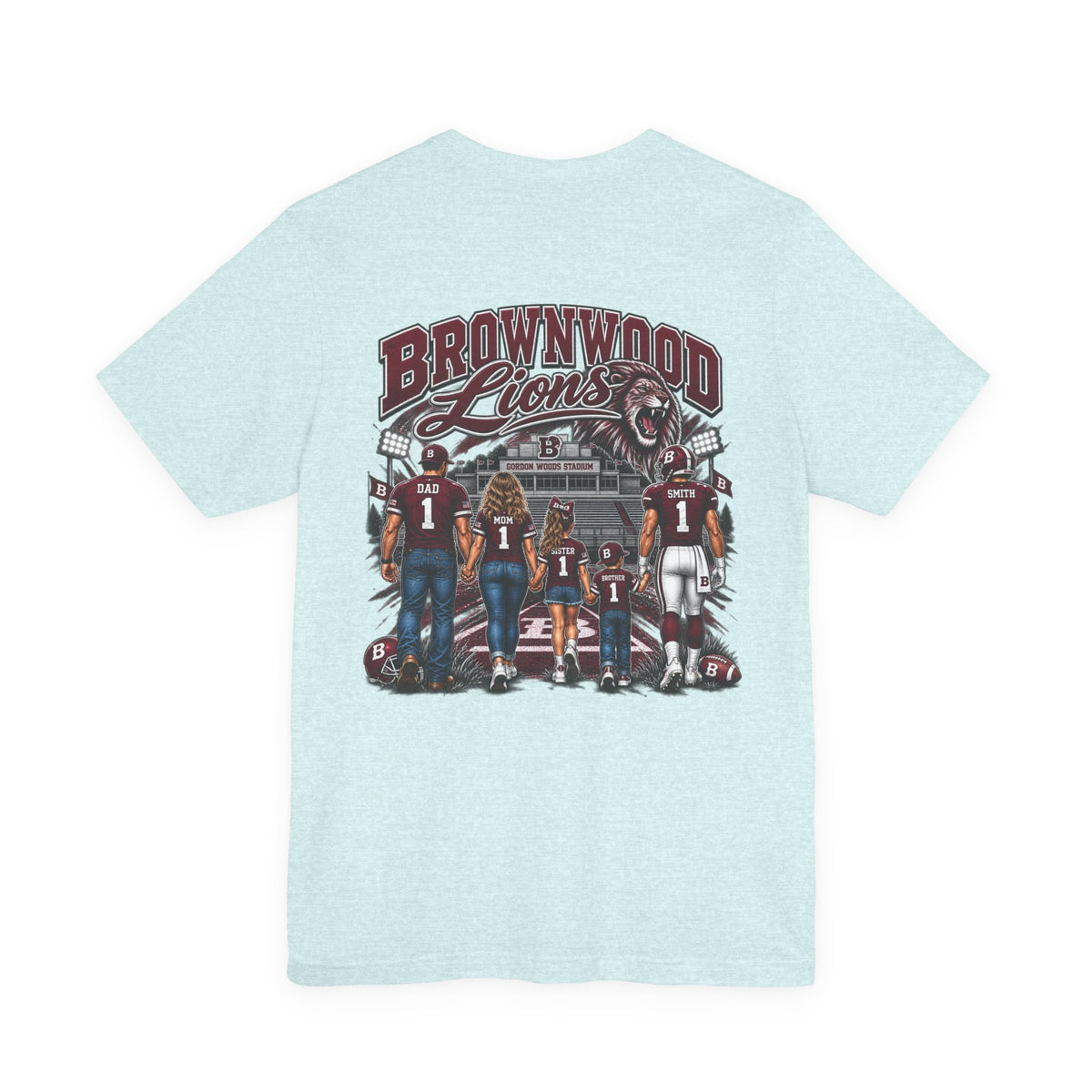 Brownwood Lions Family Football Graphic T-Shirt