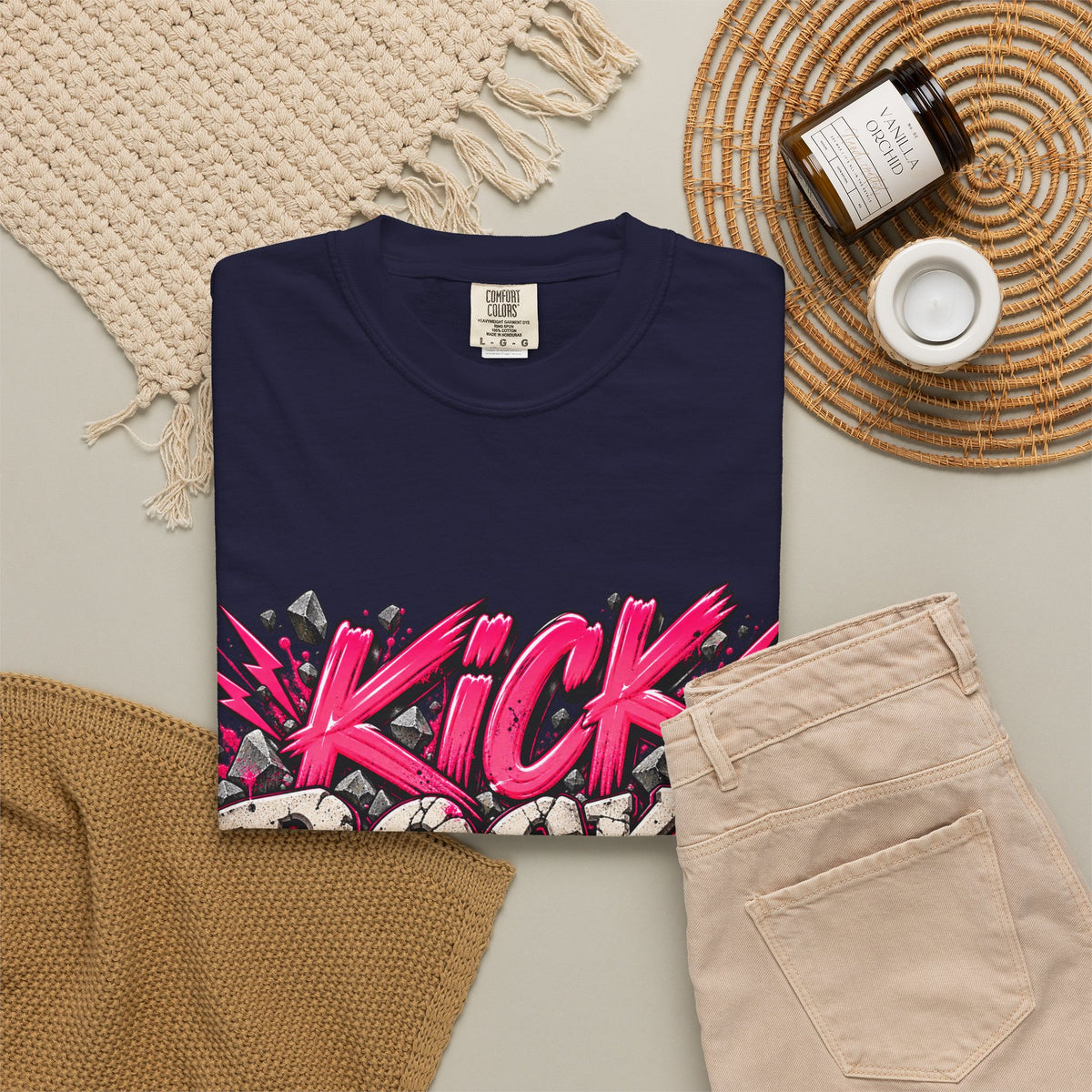 Kick Rocks Graphic T-Shirt — Bold Retro Streetwear Tee