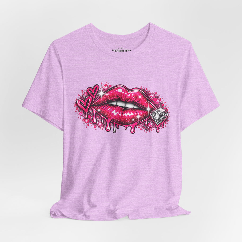 Sparkly Pink Lips Graphic Tee