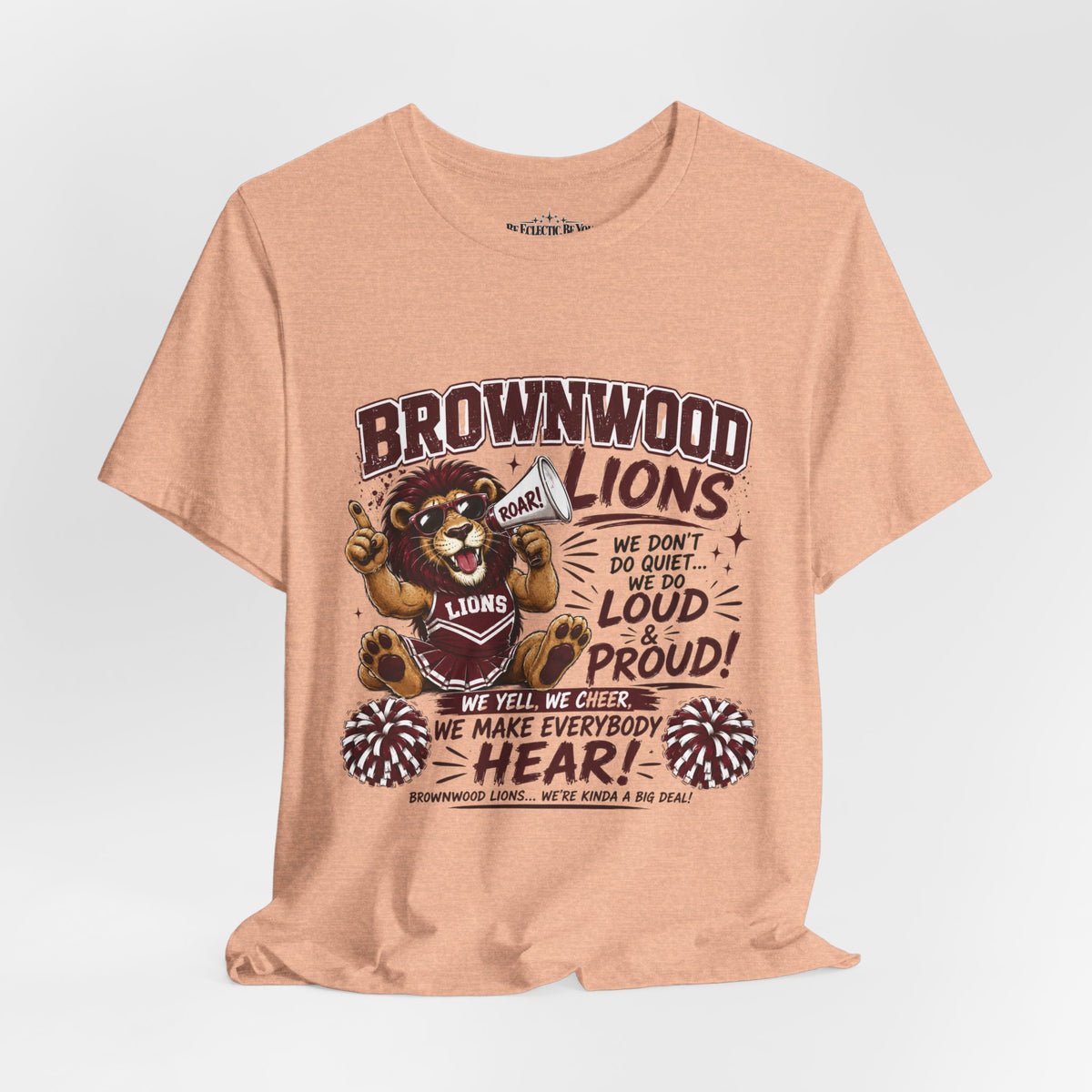 Brownwood Lions Team Spirit Cheer Jersey Tee