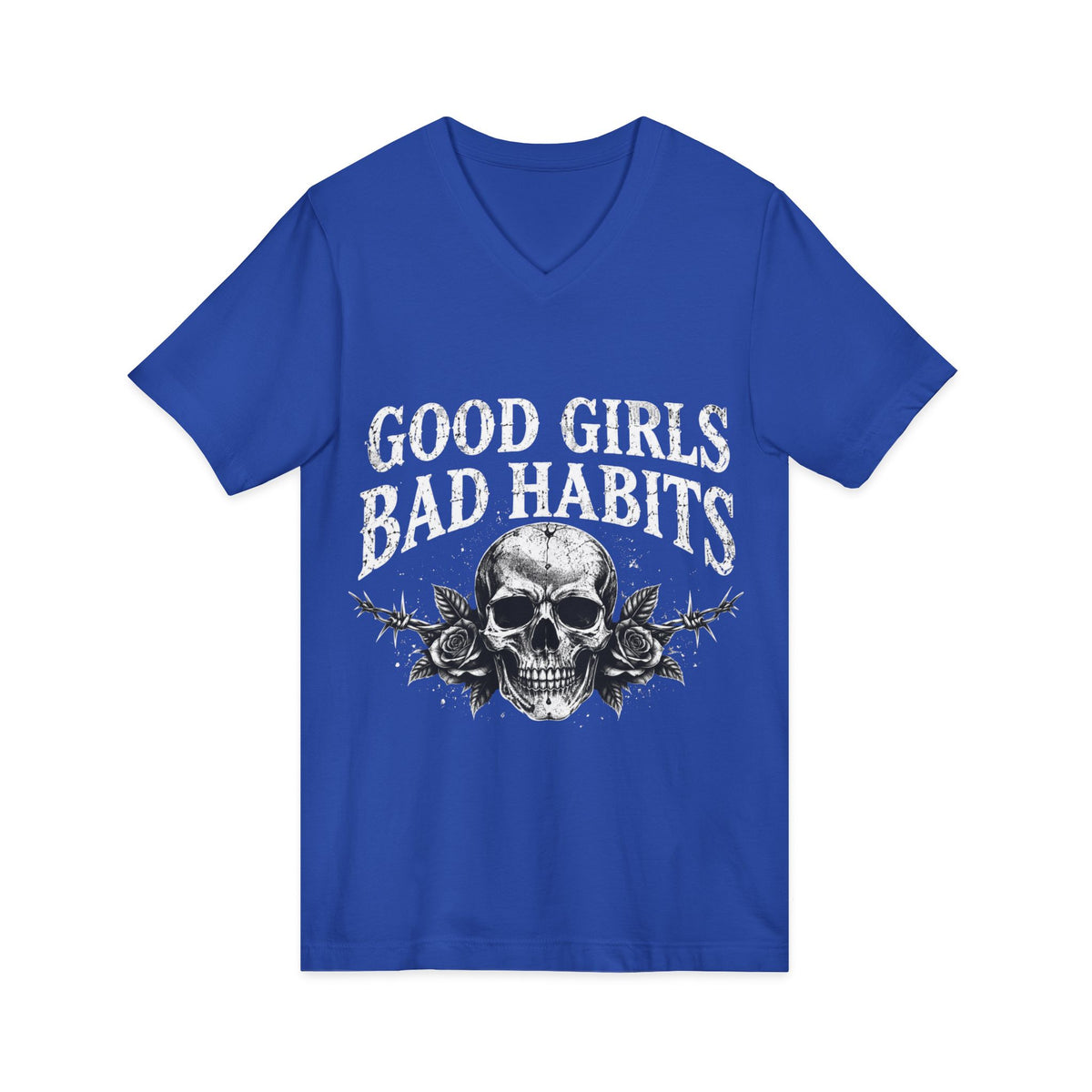 Unisex Jersey Short Sleeve V-Neck Tee