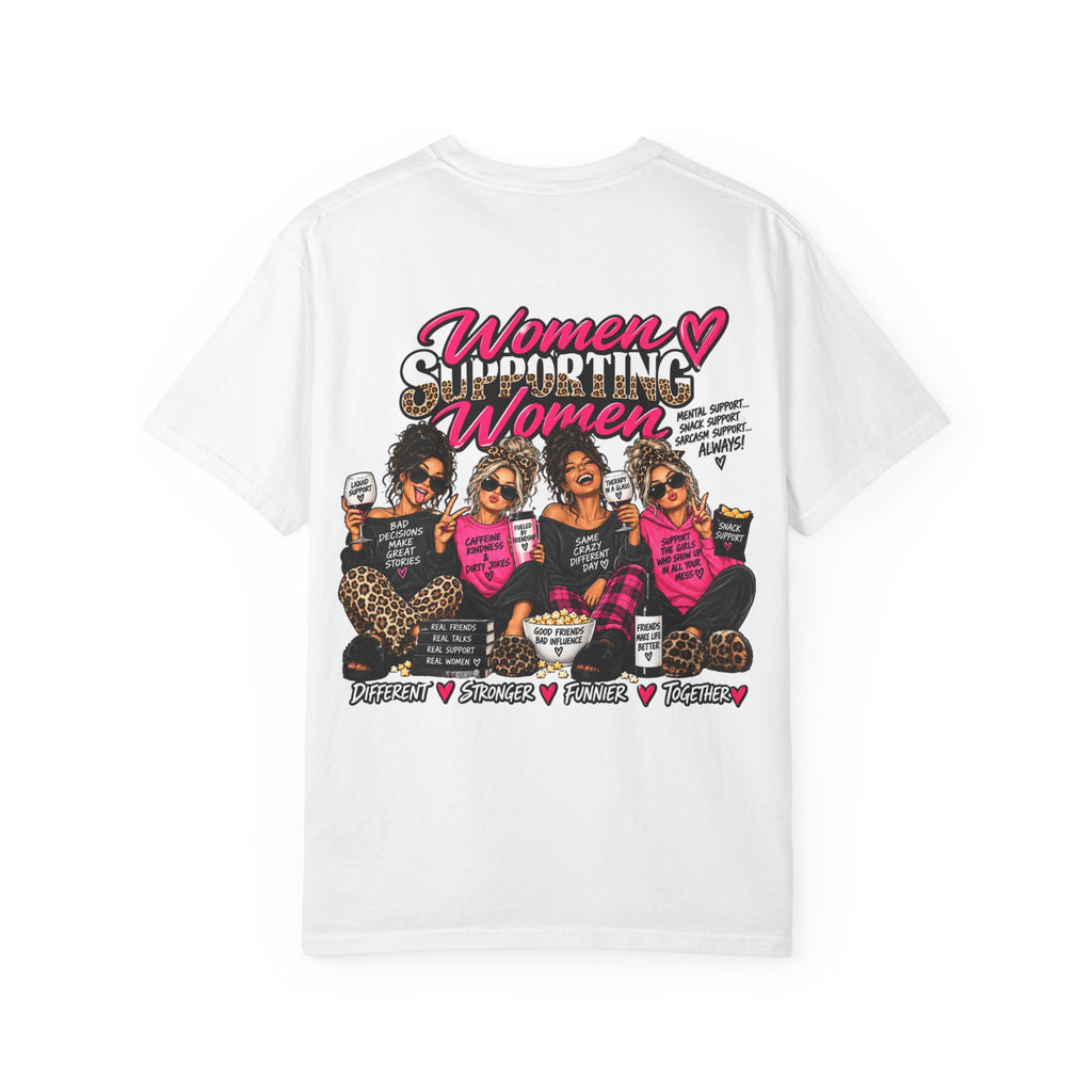 Women Supporting Women T-Shirt — Empowerment Graphic Tee (Breast Cancer Awareness)