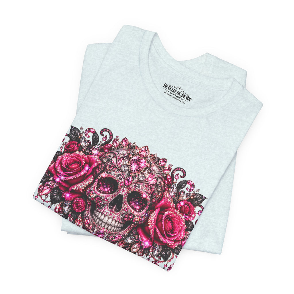 Sugar Skull Roses Gothic T-Shirt