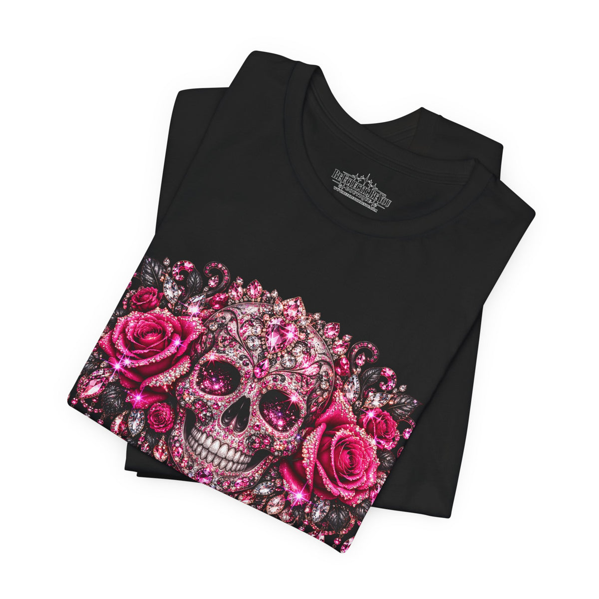 Sugar Skull Roses Gothic T-Shirt