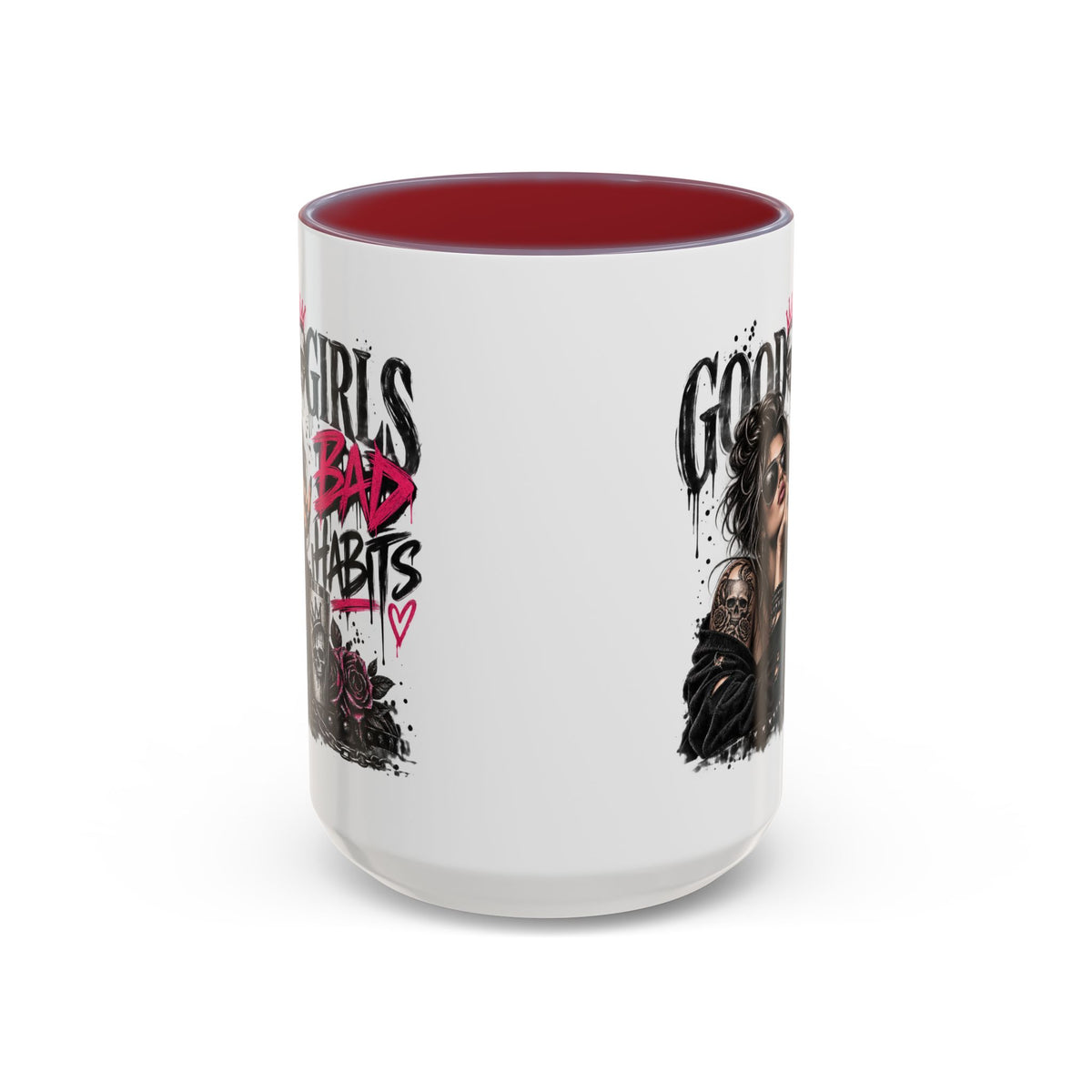Good Girls Bad Habits Skull & Crown Mug