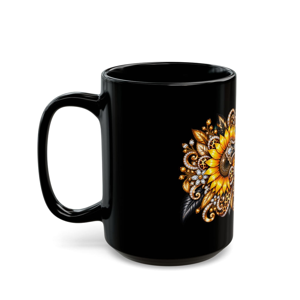 Ornate Sunflower Cross Design