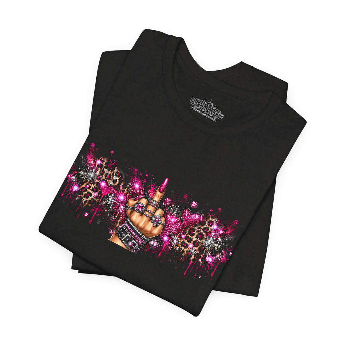 Colorful Rude Finger Graphic Tee