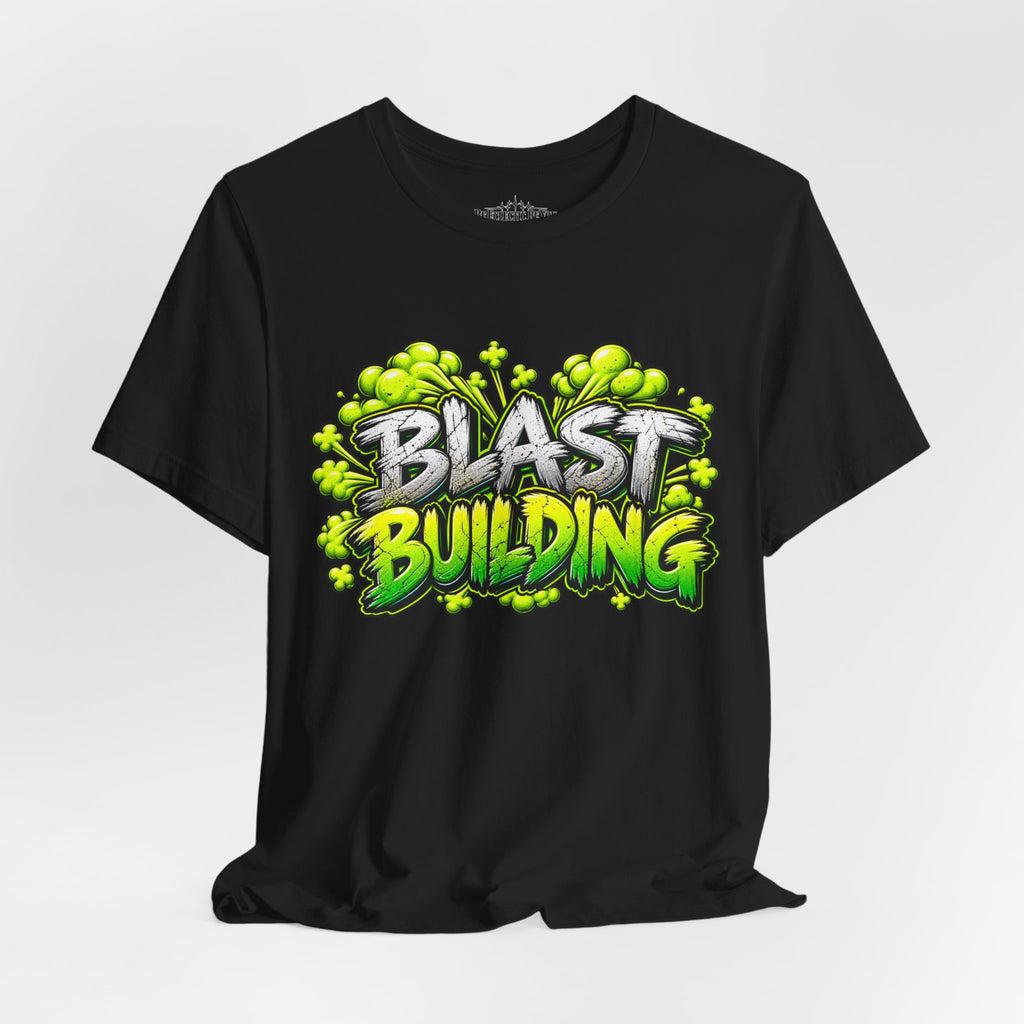 Blast Building Warning Blast Zone Graphic T-Shirt